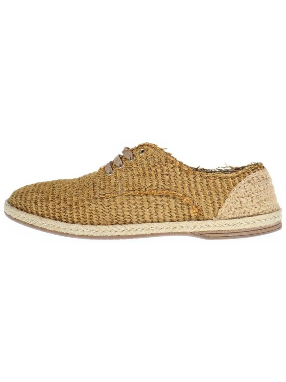 Dolce & Gabbana Espadrilles Straw Lace-up Dress Shoes Brown